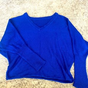 Electric blue sweater